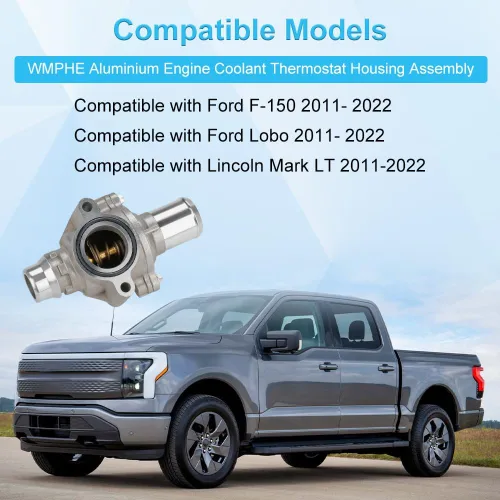 Miniatura 3 de WMPHE Termostato de refrigerante de motor compatible con Ford F-150 Ford Lobo 2011-2022 Lincoln Mark LT 2011-2014 Reemplazo para BL3Z8A586D 86013