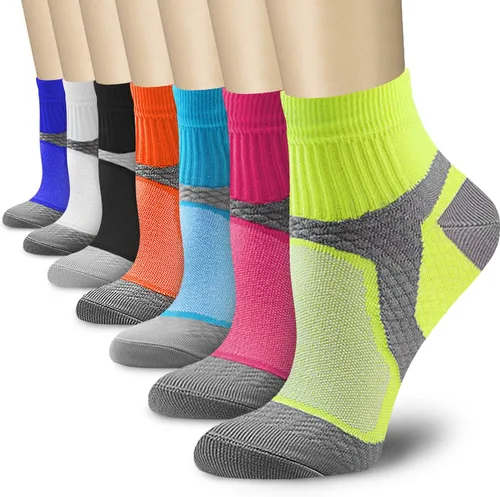 Miniatura 11 de CHARMKING Calcetines de compresión para mujeres y hombres, circulación de 15 a 20 mmHg, lo mejor para atletismo, correr, ciclismo, enfermera, uso
