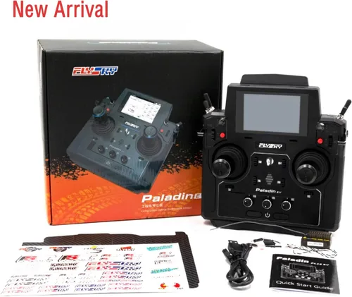 Miniatura 7 de HTLNUZD Flysky Paladin FS-PL18 EV Transmisor de control de radio, 2.4G 18 canales 3.5 pulgadas TFT pantalla táctil para RC FPV barco coche dron