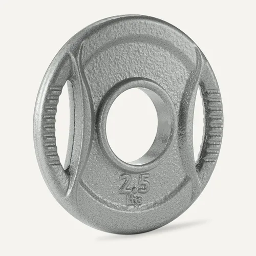 Miniatura 4 de Amazon Basics 2-Inch Olympic Grip Weight Plates, Cast Iron, for Powerlifting, CrossFit & Strength Training