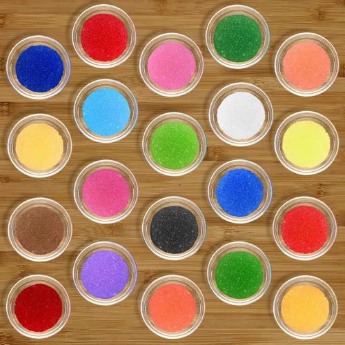 Miniatura 5 de Arena para arte de arena [20 colores: 15 libras] Arenas de colores a granel, deliciosas arenas divertidas para manualidades, fiestas, niños, bonitas
