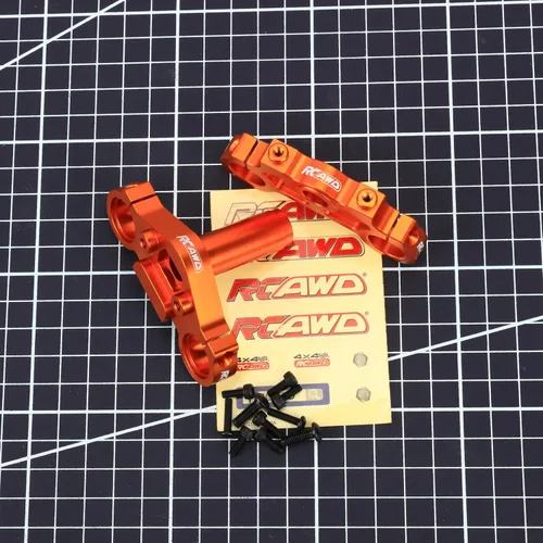 Miniatura 4 de RCAWD Juego de abrazadera triple de aluminio para piezas de actualización Promoto-MX LOS364006 (Naranja)