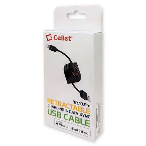 Miniatura 9 de Cable Lightning retráctil para iPhone, cable de carga compatible con Apple iPhone 14 Pro Max Plus mini 13 12 11 Xs Xr X SE 8 7 6 5 iPad Pro Air Mini