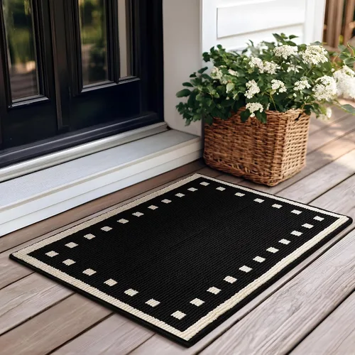 Miniatura 17 de GRANNY SAYS Tapete para puerta, de 32 x 20 pulgadas, tapete de bienvenida para exteriores, antideslizante, absorbe la suciedad para la entrada