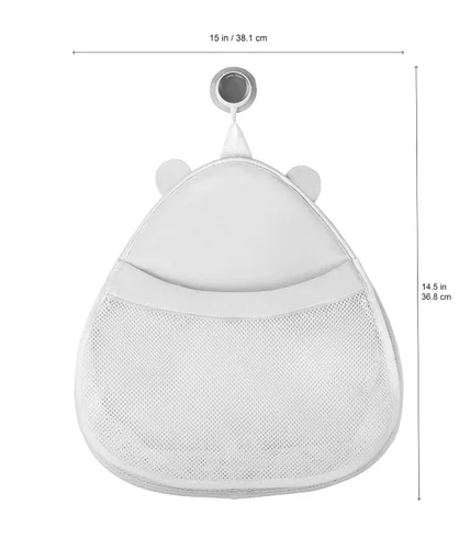Miniatura 3 de 3 Sprouts Soporte colgante para juguetes de baño para bañera, organizador de almacenamiento con organizador de bebé, cesta de almacenamiento