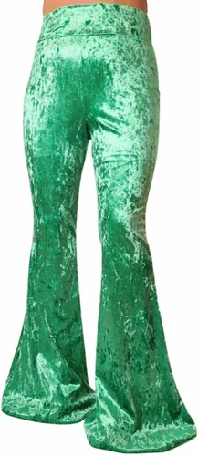 Miniatura 112 de ShopMyTrend - Pantalones de yoga largos con piernas anchas y acampanadas estilo palazzo, con cintura alta, para mujer