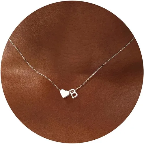 Miniatura 50 de Turandoss Mothers Day Gifts for Mom Wife - Dainty 18K Gold Plated Heart Initial A-Z Pendant Necklace Trendy Jewelry Heart Necklaces Birthday Mothers