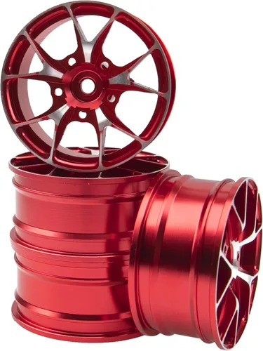 Miniatura 8 de ShareGoo - Llantas de metal – Bujes hexagonales de 0.472 in, llantas de rueda RC Drift On-Road Racing Touring 1/10, compatibles con HSP, Tamiya