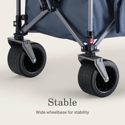 Miniatura 7 de Coleman XL - Carro plegable de gran capacidad de 400 lb, carrito utilitario grande de más de 50 galones con ruedas de base ancha para todo terreno