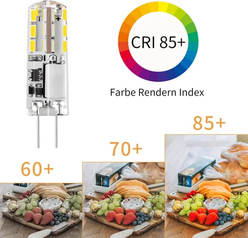 Miniatura 6 de I-SHUNFA Bombilla LED G4 T3 JC con base bi-pines, 12 V CA/CC, 1.24 W, 93 LM, 6000 K blanco frío, sin parpadeo, ahorro de energía, vida útil
