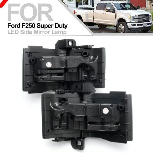 Miniatura 4 de Switchback - Luces LED para espejo lateral para Ford F150 F250 F350 F450 F550 Super Duty con lente ahumada, luces direccionales secuenciales, luces