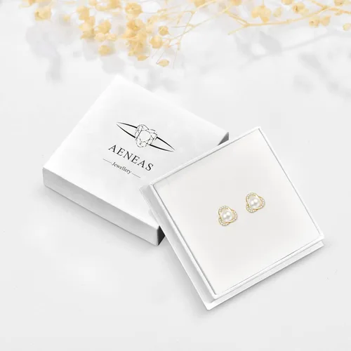 Miniatura 7 de AENEAS Pearl Stud Earrings for Women Sterling Silver Cultured Pearl Studs Earrings Jewelry Gifts for Women Mom Wife