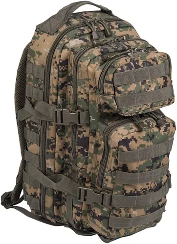 Miniatura 12 de Mil-Tec Mochila de asalto unisex, resistente, duradera, ligera, ergonómica, versátil, táctica, para acampar al aire libre, senderismo, con correas