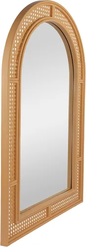 Miniatura 3 de Northlight Espejo de pared decorativo de entramado arqueado, 36 pulgadas, beige