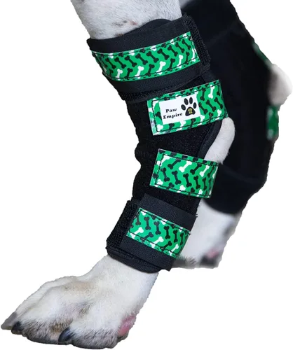 Miniatura 14 de Par de soportes para piernas de perro, ultra apoyo, cómodo, resortes de metal duales, soporte de hockey canino para artritis articular, ayuda a