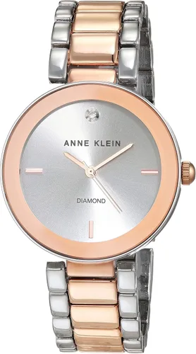 Miniatura 8 de Anne Klein Reloj de pulsera con esfera de diamante genuino para mujer