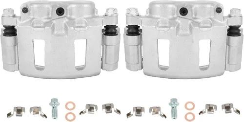 SCITOO 18B4695 18B4694 Juego de pinzas de freno de disco con soporte para Chevy Blazer / S10, para GMC Jimmy 98-05, para GMC Sonoma 1998-2004, para