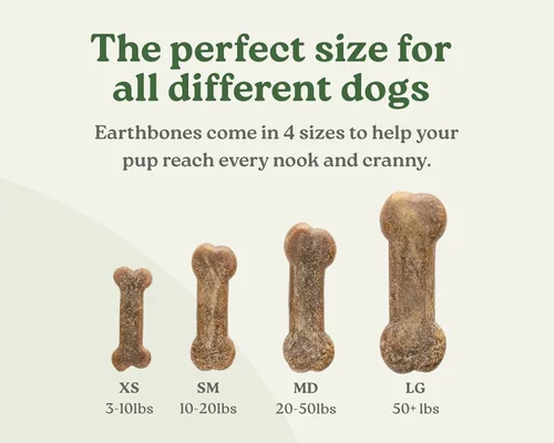 Miniatura 5 de Earthbones Dental para perros pequeños, 90 unidades (3 unidades)