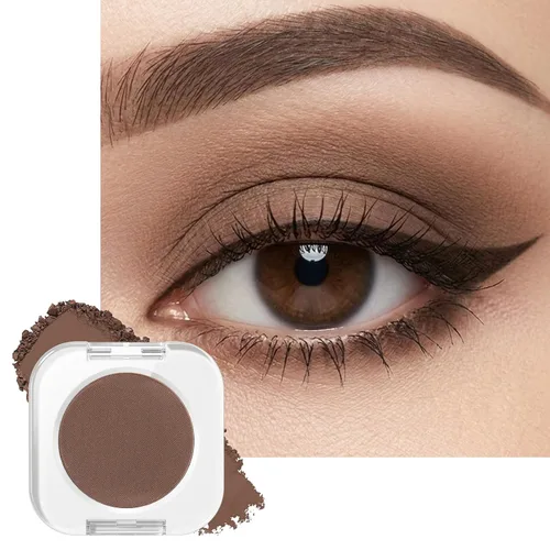 Miniatura 11 de Erinde Paleta de sombra de ojos blanca mate, sombra de ojos en polvo prensado blanco, ultra mezclable, color pigmentado, larga duración, base de 201