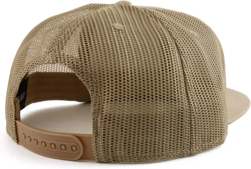 Miniatura 3 de Armycrew Gorra grande XXL en blanco Flatbill Mesh Snapback