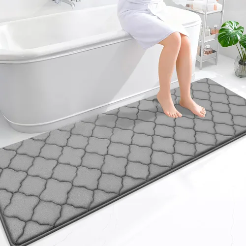 Miniatura 311 de OLANLY Alfombra de Baño de Espuma Viscoelástica de 24 x 16 pulgadas, Ultra Suave y Absorbente, Alfombras de Baño Antideslizantes, Cómodas, Lavables