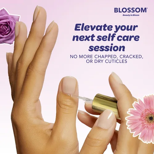 Miniatura 5 de Blossom Aceite para cutículas hidratante, hidratante, fortalecedor, perfumado, infundido con flores reales, fabricado en Estados Unidos, 0.42 fl.