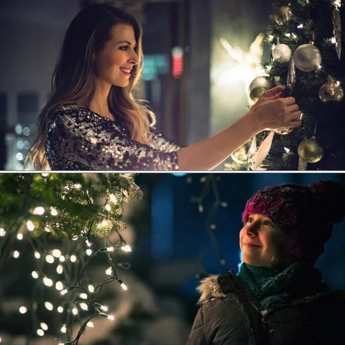 Miniatura 4 de Green Convenience - Guirnalda de luces de Navidad de 33 pies con 100 luces LED y función de memoria de temporizador, a baterías o USB, resistente al