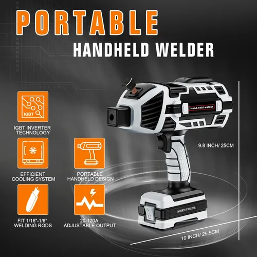 Miniatura 2 de TRQWH Pistola Soldadora de Mano IGBT Inversor Máquina de Soldadura 110V ARC Soldador Portátil de Mano Pistola de Soldadura de Palo con 5 Ajustes