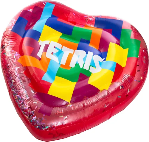 Miniatura 3 de Tetris - Flotador de piscina grande inflable – Flotador retro para piscina – Diversión familiar – Se adapta a dos personas – más de 5 pies de alto