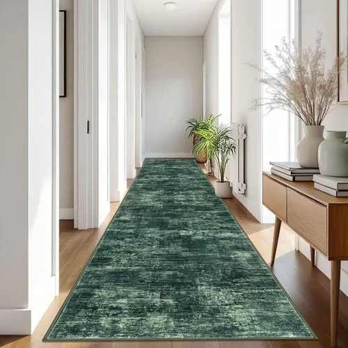 Miniatura 55 de IOHOUZE Alfombra abstracta lavable de 3 x 12 pies para pasillos, antideslizante para cocina, camino de entrada de lana sintética para interiores