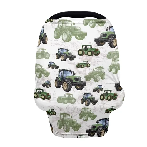Miniatura 8 de Binienty Funda de lactancia con estampado de vaca azteca para recién nacidos, niñas y niños, fundas elásticas y transpirables para asientos