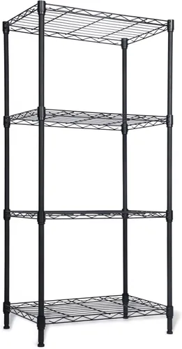 Miniatura 13 de Whitmor Estantería de 5 niveles ajustables con ruedas, capacidad de 400 libras por estante, máximo 2000 libras en total, 21 pulgadas de largo x 12