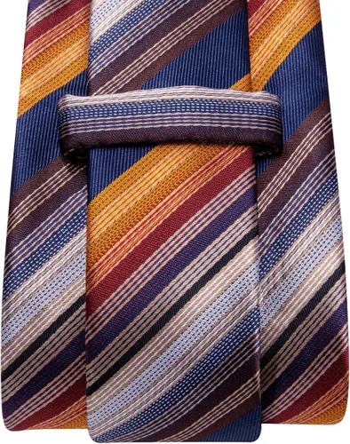 Miniatura 220 de Dubulle Corbata tejida de cachemira para hombre y gemelos de pañuelo para hombre, conjunto de gemelos para boda formal y negocios