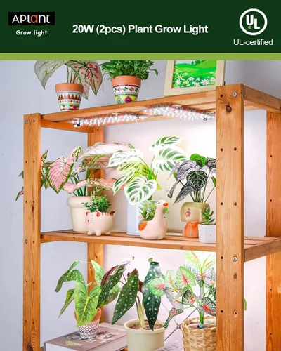 Miniatura 2 de Luz de cultivo para plantas de interior, luz regulable para plantas, 6/12/16H, tira de luces LED de crecimiento de espectro completo, paneles de luz