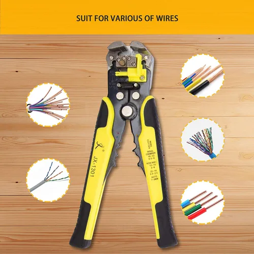 Miniatura 8 de Kotto Kit de herramientas de pelacables y alicates de corte autoajustables de 8 pulgadas con bolsa de almacenamiento