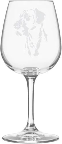Miniatura 569 de Copa de vino de 12.75 onzas con diseño de perro grabado