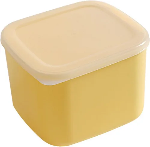 Miniatura 5 de TOPINCN Contenedor de almacenamiento de queso de plástico con tapa hermética, caja de almacenamiento de alimentos para refrigerador, contenedor
