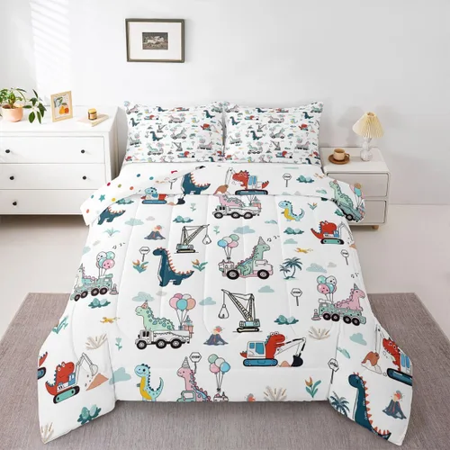 Miniatura 39 de Feelyou Juego de edredón de perezoso lindo juego de ropa de cama para niños y niñas, juego de edredón de mariposa de galaxia, hojas botánicas