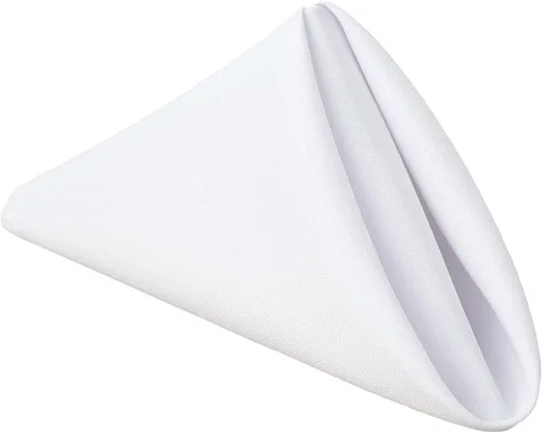 Miniatura 11 de Pomp Servilleta de tela de poliéster beige de 17 x 17 pulgadas (paquete de 12) Tela de fácil cuidado resistente a las arrugas y a las manchas