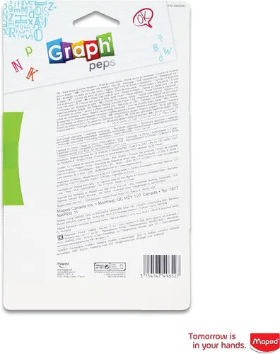 Miniatura 2 de Maped - Graph'Peps - Bolígrafos de fieltro triangulares de punta media de 0.031 in - Paquete de 12 - Escritura y dibujo - Punta versátil de 0.031 in