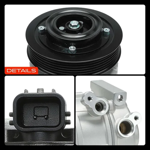 Miniatura 9 de A-Premium Compresor de aire acondicionado CA con embrague compatible con Hyundai Sonata 2.0L 2.4L 2012-2014, Kia Optima 2.0L 2.4L 2012-2018