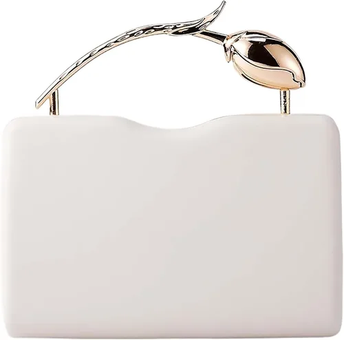 Miniatura 19 de Bolso de mano de piel sintética desmontable con cadena cruzada, bolso de noche, bolso de mano para mujer, formal, boda, fiesta, baile de graduación