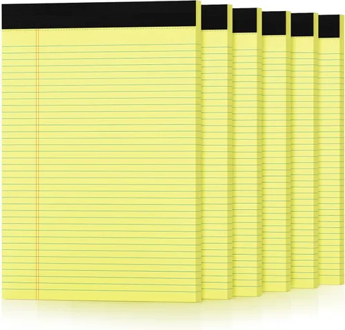 Miniatura 12 de Blocs de Notas de Color 5x8, Paquete de 48 Blocs Legales Pequeños Rosa 5x8, Blocs de Notas Legales Pequeños con Rayas Universitarias Fácil