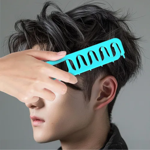 Miniatura 7 de Peine de textura, peine de peinado de textura, peines de cabello de dientes anchos voluminosos, diseño plegable de viaje, herramienta de peinado