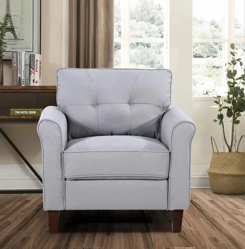 Miniatura 3 de Container Furniture Direct Kouchouk - Muebles de sala de estar de terciopelo cómodos de tres plazas, sofá moderno de mediados de siglo, sofá biplaza