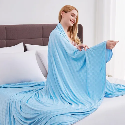Miniatura 10 de Topcee Arc-Chill Q-Max - Manta refrescante de verano para personas que duermen con calor, fibra fría de 0.5, certificado Oeko-TEX, 100% suave