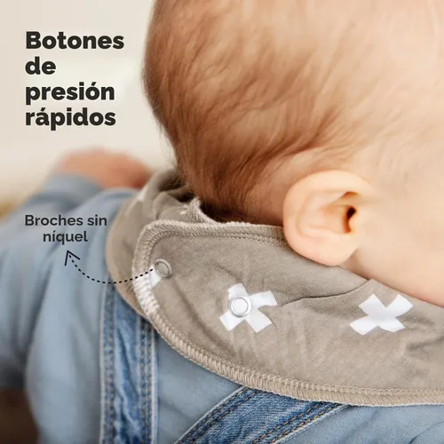 Miniatura 8 de KeaBabies Paquete de 8 baberos orgánicos tipo bandana para bebés para niños y niñas, baberos triangulares súper absorbentes para babear y dentición