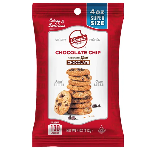 Miniatura 8 de Classic Cookie, Mini galletas crujientes, pastel de cumpleaños, bolsas de 4 onzas, 24 bolsas