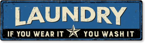 Miniatura 8 de SmartSign Divertido letrero de metal vintage con texto en inglés "Where It's Okay To Get Your Panties In A Wad", 4 x 14 pulgadas, aluminio