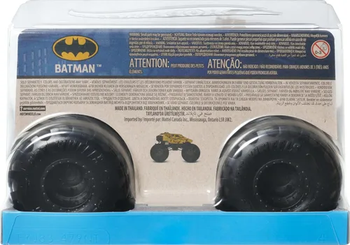 Miniatura 6 de Hot Wheels Monster Trucks, camión monstruo de gran tamaño, camión de juguete fundido a presión a escala 1:24 con ruedas gigantes y diseños geniales